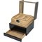 Classic Zigarrenhumidor Carbon Finish mit Acryltop (562339) offen