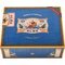 Elie Bleu Collection Alba Humidor für 75 Cigarren Sykomore Maserung (Blau) Draufsicht