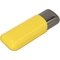 Leder/Metall gelb/anthrazit 
